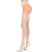 Faye Garter Belt Backseam Tights - One Size - White Faye Garter Belt Backseam Tights - One Size - White