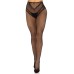French Cut Crotchless Fishnet - One Size - Black French Cut Crotchless Fishnet - One Size - Black