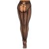 French Cut Crotchless Fishnet - One Size - Black