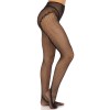 French Cut Crotchless Fishnet - One Size - Black