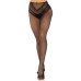 French Cut Crotchless Fishnet - One Size - Black French Cut Crotchless Fishnet - One Size - Black