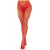 French Cut Crotchless Fishnet - One Size - Red French Cut Crotchless Fishnet - One Size - Red