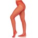 French Cut Crotchless Fishnet - One Size - Red French Cut Crotchless Fishnet - One Size - Red