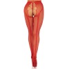 French Cut Crotchless Fishnet - One Size - Red