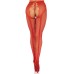 French Cut Crotchless Fishnet - One Size - Red French Cut Crotchless Fishnet - One Size - Red
