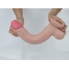 Get Lucky 11 Inch Real Skin Dildo - Tan