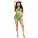2 Pc Mary Jane Wrap Around Bra Top and Boy Shorts - One Size - Green 2 Pc Mary Jane Wrap Around Bra Top and Boy Shorts - One Size - Green