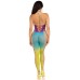 Ombre Footless Bodystocking - One Size - Ocean