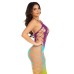 Ombre Footless Bodystocking - One Size - Ocean