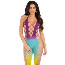 Ombre Footless Bodystocking - One Size - Ocean Ombre Footless Bodystocking - One Size - Ocean