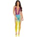 Ombre Footless Bodystocking - One Size - Ocean