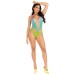 Ombre Halter Bodysuit - One Size - Ocean