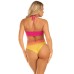 Ombre Halter Bodysuit - One Size - Sunset Ombre Halter Bodysuit - One Size - Sunset