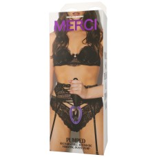 Merci - Pumped - Rechargeable Automatic Vibrating  Pussy Pump - Black