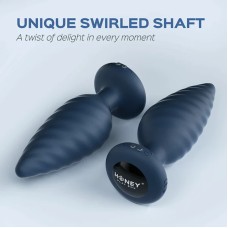 Noah - App Controlled Rotating Butt Plug - Blue Noah - App Controlled Rotating Butt Plug - Blue