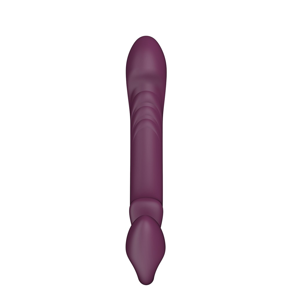 Bliss - Rotating Head Strapless Strap on - Red Wine