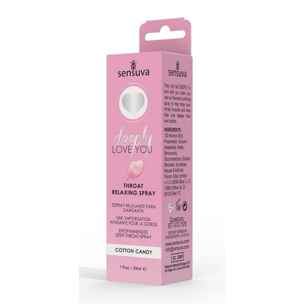 Deeply Love You Throat Relaxing Spray - 1 Fl. Oz. - Cotton Candy