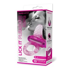 Bodywand Rechargeable Lick It Pleasure Ring - Pink