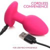 Gossip Pop Rocker 10x Vibrating Silicone Plug - Magenta