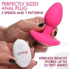Gossip Pop Rocker 10x Vibrating Silicone Plug - Magenta Gossip Pop Rocker 10x Vibrating Silicone Plug - Magenta