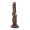 Dr. Skin Silicone - Dr. Carter - 7 Inch Dong With Suction Cup - Chocolate