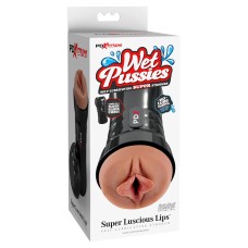 Wet Pussies - Super Luscious Lips Self Lubricating Stroker - Brown Wet Pussies - Super Luscious Lips Self Lubricating Stroker - Brown