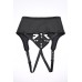 High Waisted Corset Strap on - Black