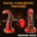 King Cobra King Cobra Silicone Dildo - Red King Cobra King Cobra Silicone Dildo - Red