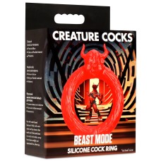 Beast Mode Silicone Cock Ring - Red Beast Mode Silicone Cock Ring - Red
