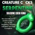 Serpentine Silicone Cock Ring - Green Serpentine Silicone Cock Ring - Green