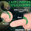 Serpentine Silicone Cock Ring - Green Serpentine Silicone Cock Ring - Green
