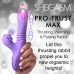 Pro-Thrust Max 14x Thrusting and Pulsing Silicone Rabbit - Purple