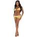 3 Pc Rhinestone Mesh Set - Medium/large - Baby Yellow