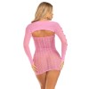 2 Pc Sweetheart Striped Tube Dress - One Size - Pink