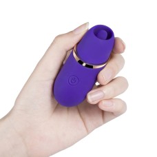 Abby - Mini Clit Licking Vibrator Tongue Sex Toy - Purple Abby - Mini Clit Licking Vibrator Tongue Sex Toy - Purple
