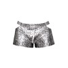 s'naked Pouch Short - X-Large - Silver/black