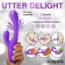 Tri-Flick Flicking Silicone Rabbit Vibrator - Purple Tri-Flick Flicking Silicone Rabbit Vibrator - Purple