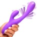 Tri-Flick Flicking Silicone Rabbit Vibrator - Purple Tri-Flick Flicking Silicone Rabbit Vibrator - Purple