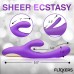 Tri-Flick Flicking Silicone Rabbit Vibrator - Purple Tri-Flick Flicking Silicone Rabbit Vibrator - Purple