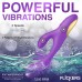 Tri-Flick Flicking Silicone Rabbit Vibrator - Purple Tri-Flick Flicking Silicone Rabbit Vibrator - Purple