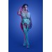 Timelapse Bodystocking - Queen - White/blue