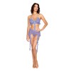 Bralette With Garter Belt and G-String - One Size - Lavender Haze