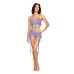 Bralette With Garter Belt and G-String - One Size - Lavender Haze Bralette With Garter Belt and G-String - One Size - Lavender Haze