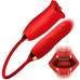 Magic Kiss Kissing Clitoral Stimulator With Thrusting Vibrator - Red Magic Kiss Kissing Clitoral Stimulator With Thrusting Vibrator - Red