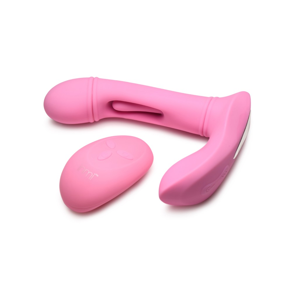 Flickers G-Flick Flicking G-Spot Vibrator With Remote - Pink