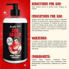 Naughty Jane's Sex Sauce Extra Creamy Lubricant 16 Oz Naughty Jane's Sex Sauce Extra Creamy Lubricant 16 Oz
