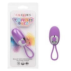 Turbo Buzz Bullet With Removable Silicone Sleeve - Purple Turbo Buzz Bullet With Removable Silicone Sleeve - Purple