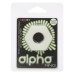 Alpha Glow-in-the-Dark Liquid Silicone Prolong Sexagon Ring - White Alpha Glow-in-the-Dark Liquid Silicone Prolong Sexagon Ring - White