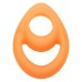 Alpha Glow-in-the-Dark Liquid Silicone Teardrop Ring - Orange Alpha Glow-in-the-Dark Liquid Silicone Teardrop Ring - Orange