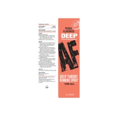 Deep Af Numbing Throat Spray 1 Oz - Peach Deep Af Numbing Throat Spray 1 Oz - Peach